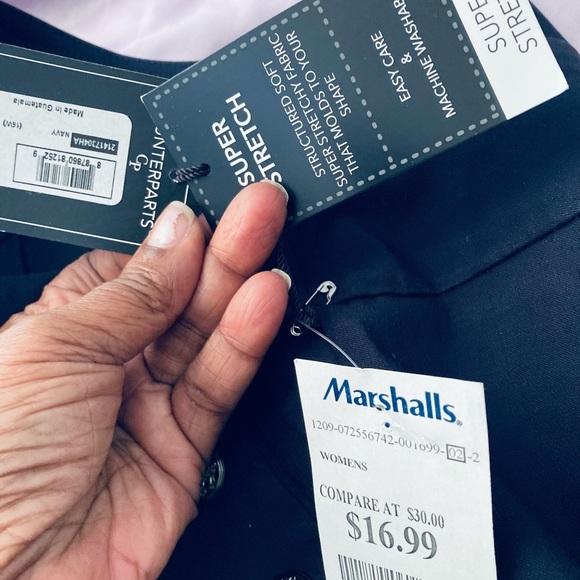 Navy blue Counterparts dress slacks.sz 16w - Picture 6 of 11